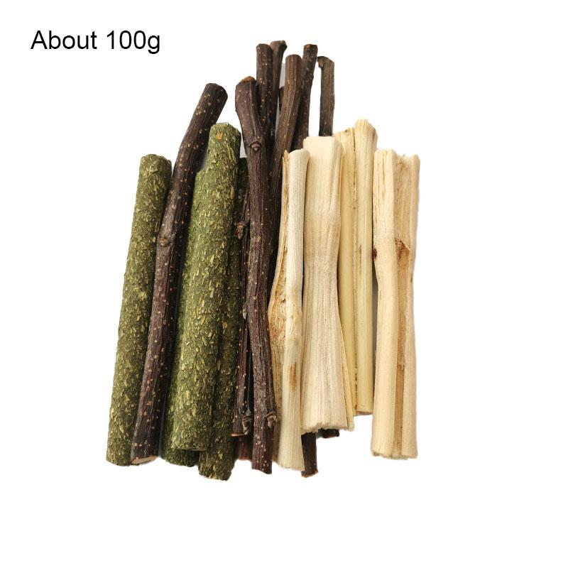 

About 100g Chew Stick Apple Tree Branch Hamster Squirrel Natural Toys Parrots Rabbits Grinding Stick