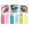HANDAIYAN Chunky Glitter Face and Body Gel Set, Holographic Liquid Sequin Shimmer Eyeshadow, Sparkle Festival Hair Makeup for Stage Rave Party