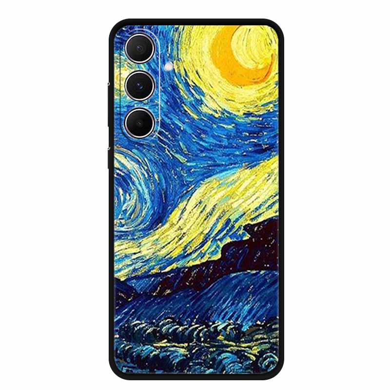 For Samsung Galaxy A55 5G Case Animals Soft Silicone TPU Phone Cases Back Cover For SamsungA55 Wolf Protector Cute Girl Shell