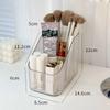 High Quality Plastic Makeup Organizer Transparent Lightweight Versatile Storage Box 3/4-Slot Washable Vanity Case