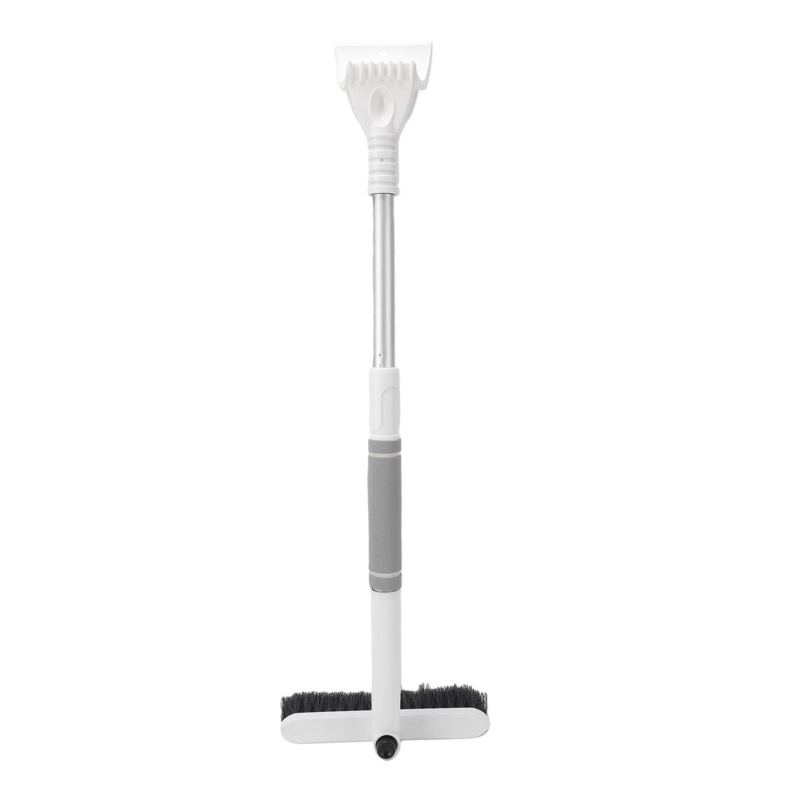 Car Snow Brush 25.59-31.5in Extendable Multifunction Rotatable Brush Head Car   Ice Scraper for Vehicle Snow Removal