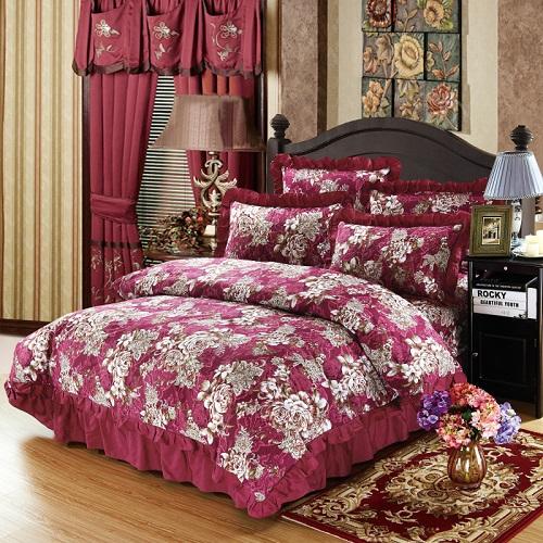 100% Cotton Soft Bedclothes Queen King Size Bedding Sets Quilted Thick Bed Spread Duvet Cover Bed Sheet Set Pillowcase 4/6Pcs