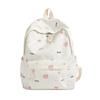 Schoolbag Japanese Simple Printed Schoolbag Female Large Capacity Cute Versatile Backpack Student High Value Class Commuter Backpack