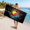 Djurgårdens IF Custom Beach Towel, Personalized Name Text Print, Football Logo Soft Quick‑Dry Towel Holiday Gift