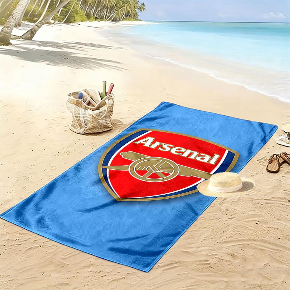 Red Arsenal Logo Beach Towel A must-have beach towel for beach travel