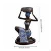 African Lady Figurine Candle Holder Afrocentric Woman EthnicInfluenced