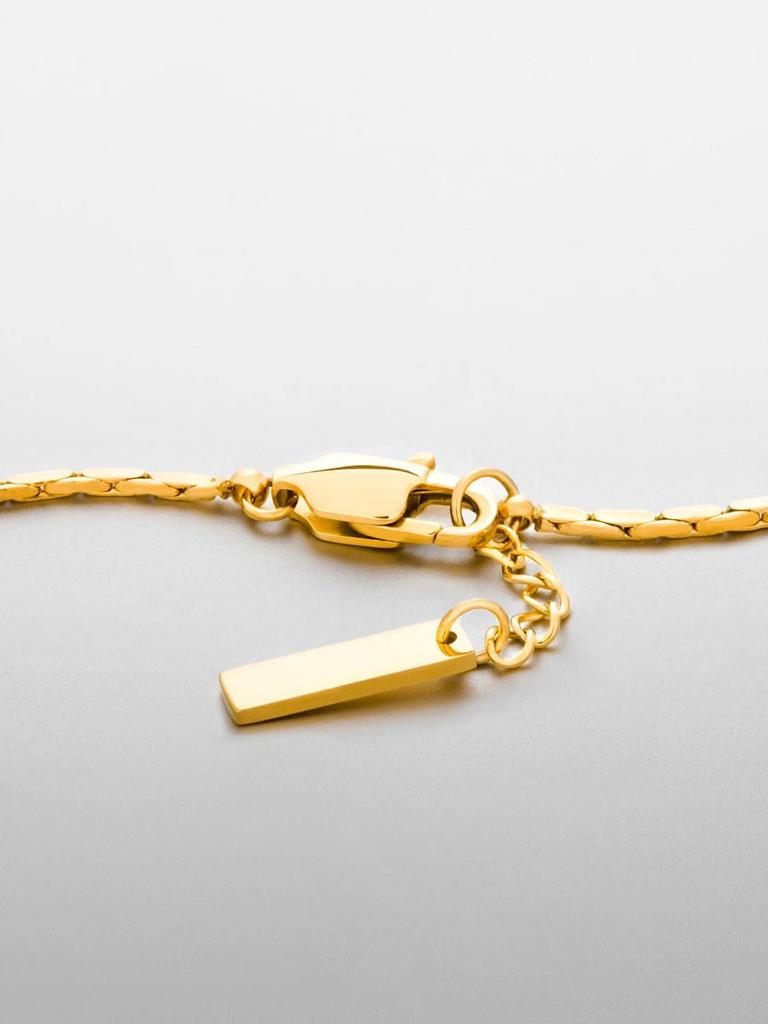 Schlangenknochen-Herrenarmband aus Edelstahl