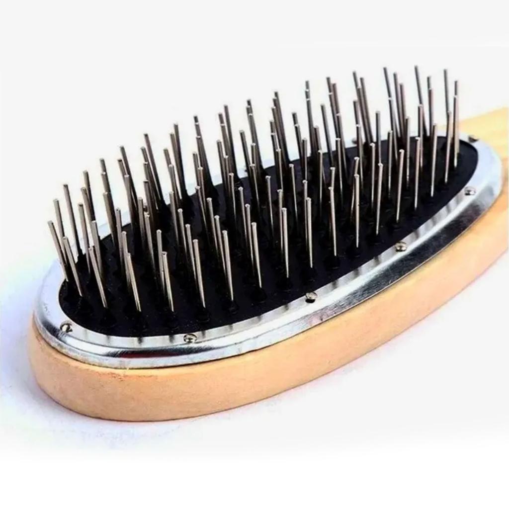 Wig Brush Comb Prevent Frizzing Prevent Static Electricity Exquisite Wooden Handle Wig Brush for Home and Wig Stores