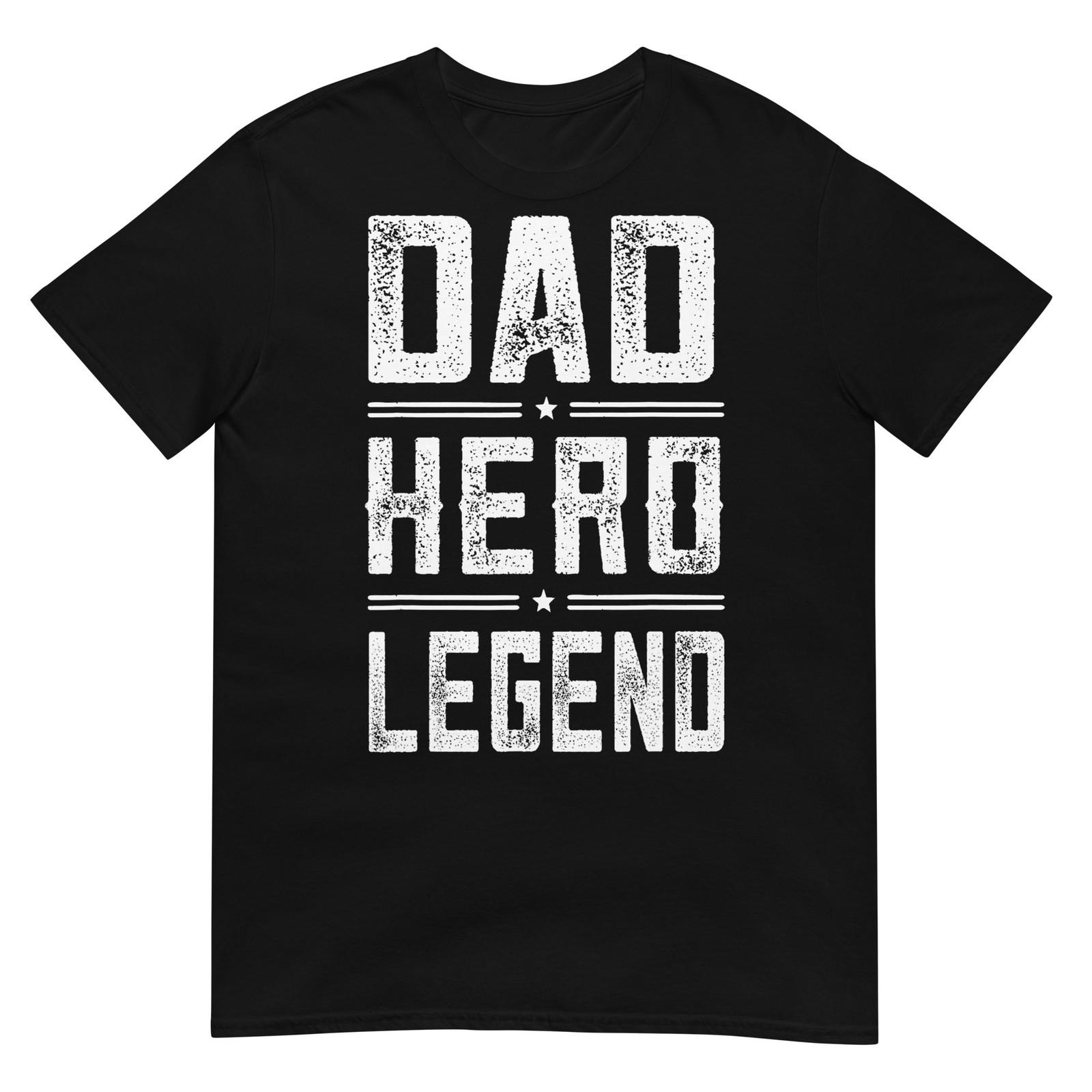 Dad Hero Legend - Vintage Distressed Dad T-Shirt S