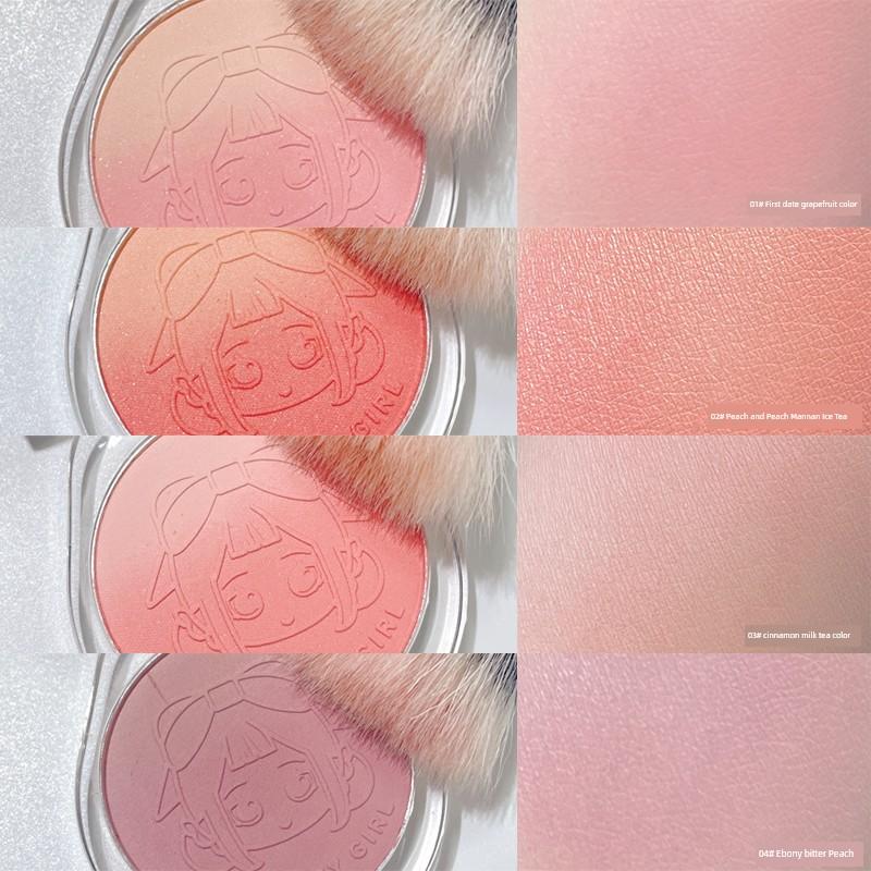 Roamwifi Double Blusher Nature Repair High Gloss Chin Purple Female Sun Red Nude Makeup Chin Blue Matte Brightening 2023 New Arrival