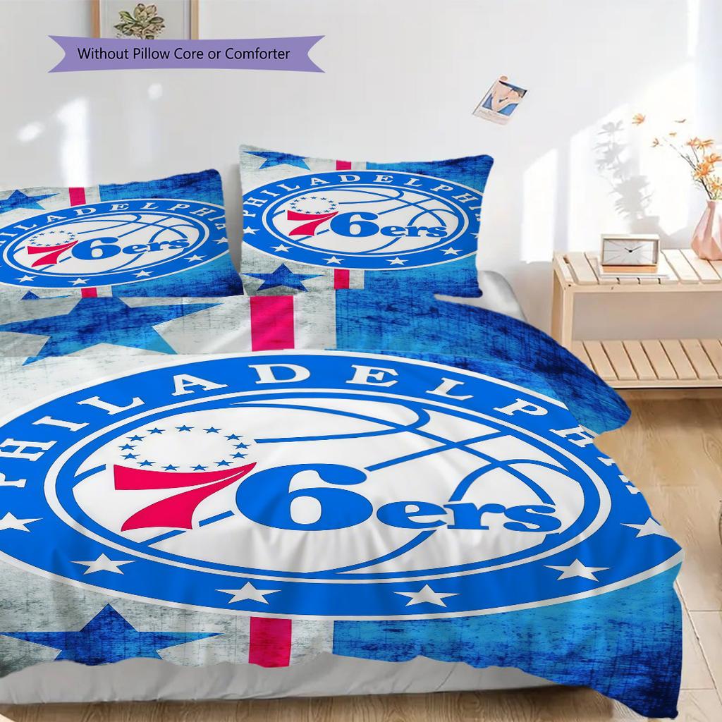 Philadelphia ers Basketball Spirit Bedding(1 * duvet cover + 2 * pillowcase, without core)Christmas birthday gift Duvet cover and pillowcase