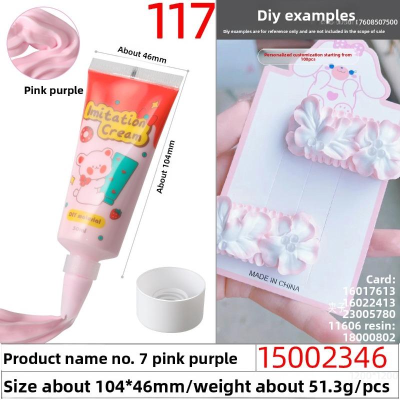 50g Eco-friendly and Easy-to-squeeze Simulated Cream Glue, Handcrafted Cream Glue Oil Glue