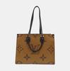 [Pre-Owned] Louis Vuitton Onthego MM 'Brown Giant Monogram/Brown Monogram Reverse Canvas' - Very Good #1NT9LBC