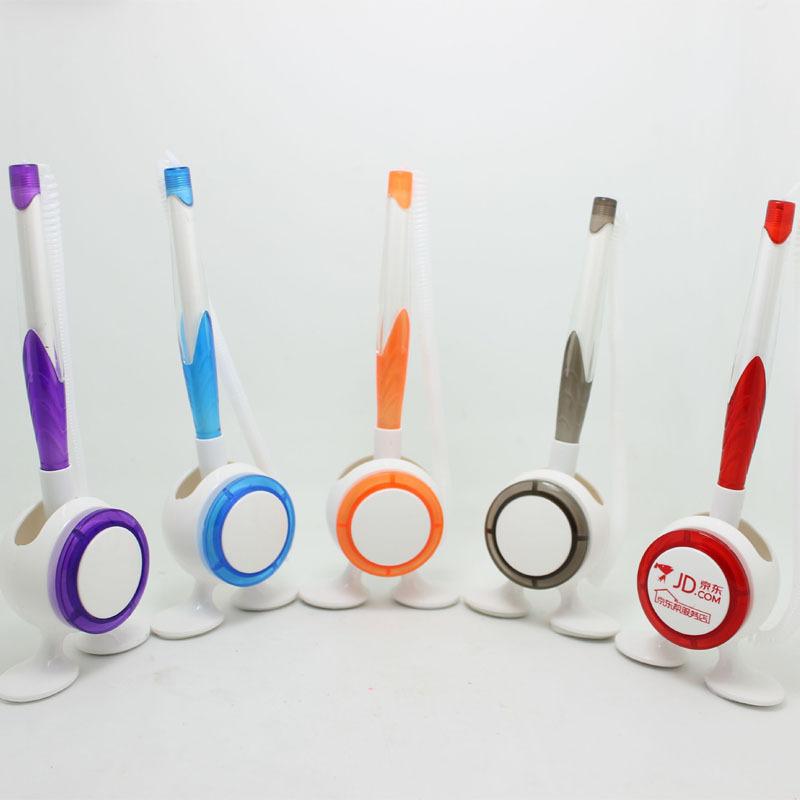 1Pc Hospital Bank Hotel Front Desk Signature Pen, Feet Can Be Glued To The Desktop Signature Pen