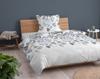 Cotton Bedding 140x200cm Flowers Blue Ash