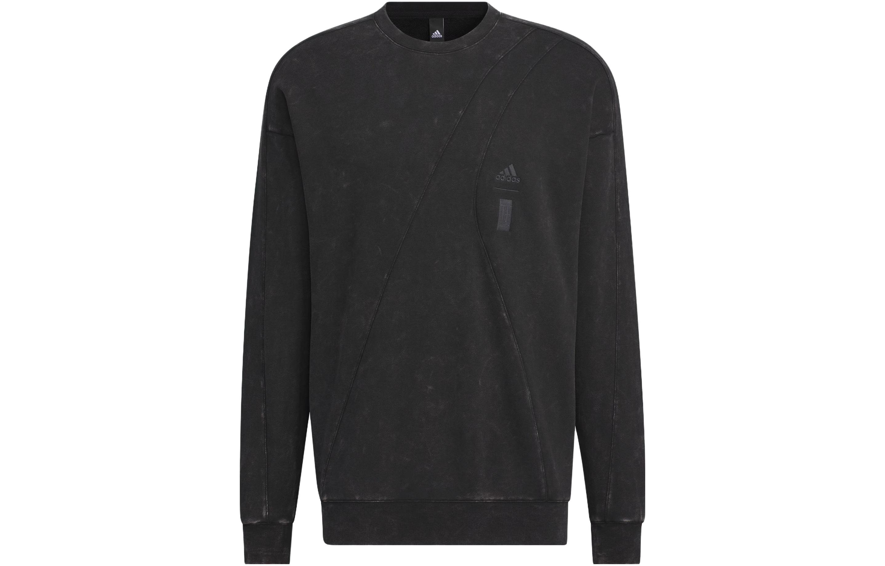 Adidas Sweatshirts Men s Black Crew Neck Moderate Regular IS0453 S