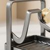 Kitchen Lid Holder, Utensil Rack, Storage Basket, Carbon Steel with Anti-Slip Function, Practical,
