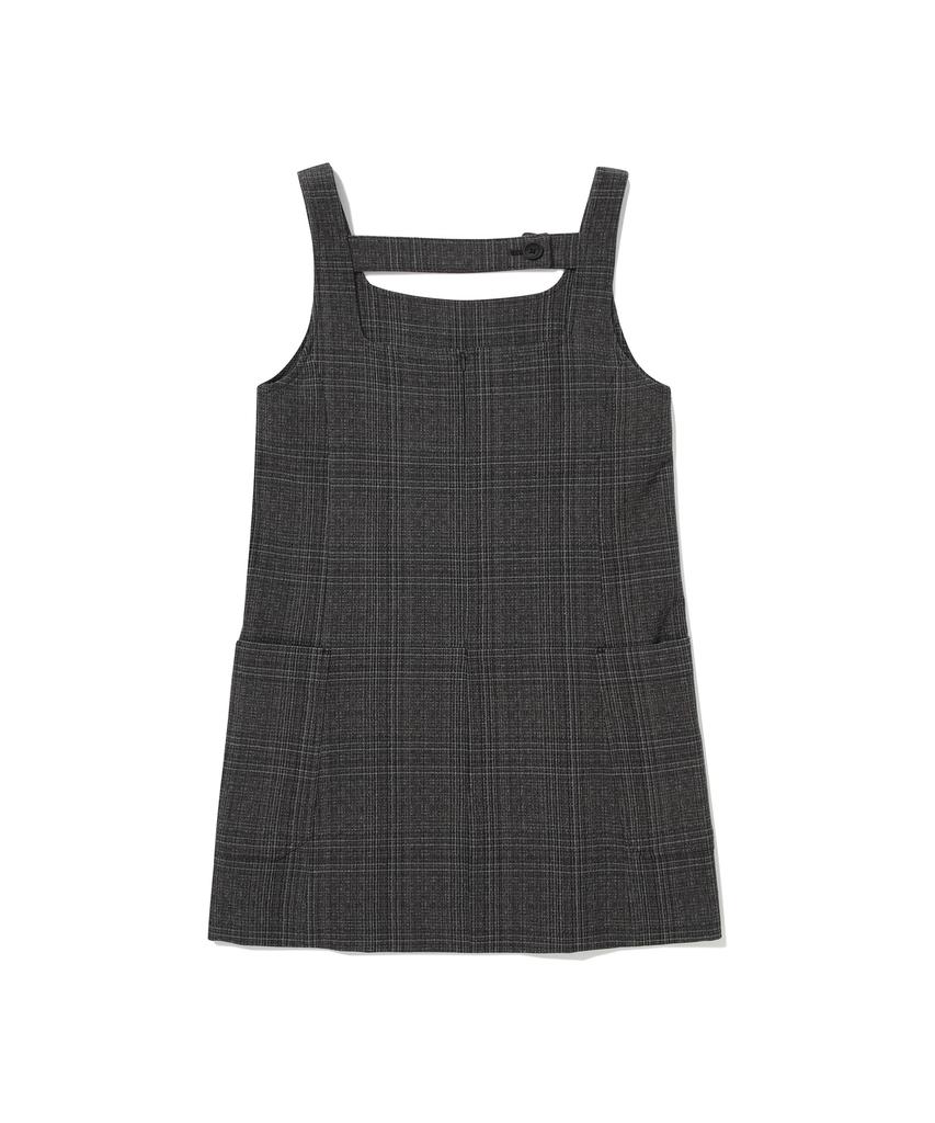 Covernat Woman Pocket Layered Mini Dress Brown