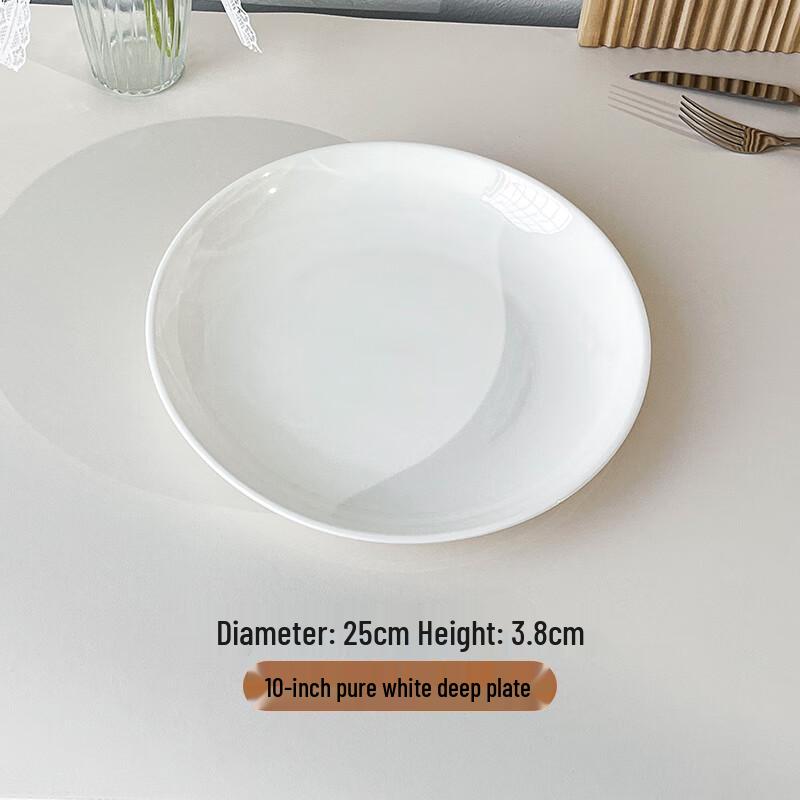 European Style Round Ceramic Dinner Plate