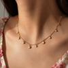 Zircon Dainty Fancy Small Elegant Fashion Jewelry Stainless Steel Gold Plated Delicate Stone Necklaces for Women
