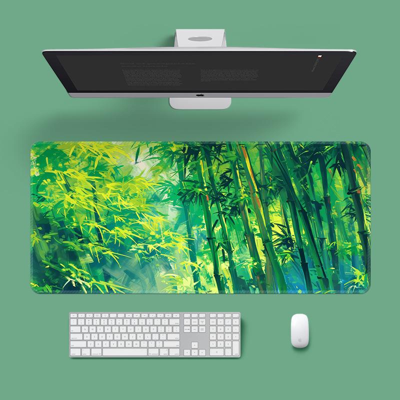 Extra Large Washable Mouse Pad - Aurora Landscape & Sunset Clouds Design, Thickened for Office and Gaming Desks