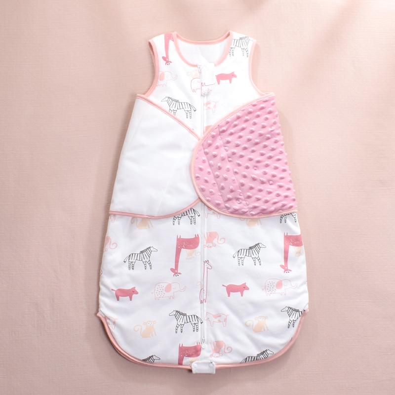 Newborn Knit Cotton Anti-Startle Swaddle Sleeping Bag - All-Season Style