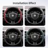 Suitable for Suzuki Breathable Hole Leather Steering Wheel Cover Segmented Quick Release Design Anti-Slip and Durable Swift 2011 Sx4 Grand Vitara