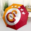Galatasaray Fashionable Automatic Opening/Closing Folding Umbrella. Portable and Foldable, Ideal for Gift, Travel, and Daily Use.