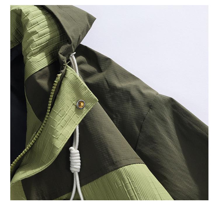 2026 Men's Hooded Windproof Waterproof Mountaineering Jacket - Spring/Autumn