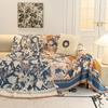 American Classical Chenille Sofa Towel All-Season Dust-Proof Couch Cloth Printed Anti Slip Home Accessories for Living Room