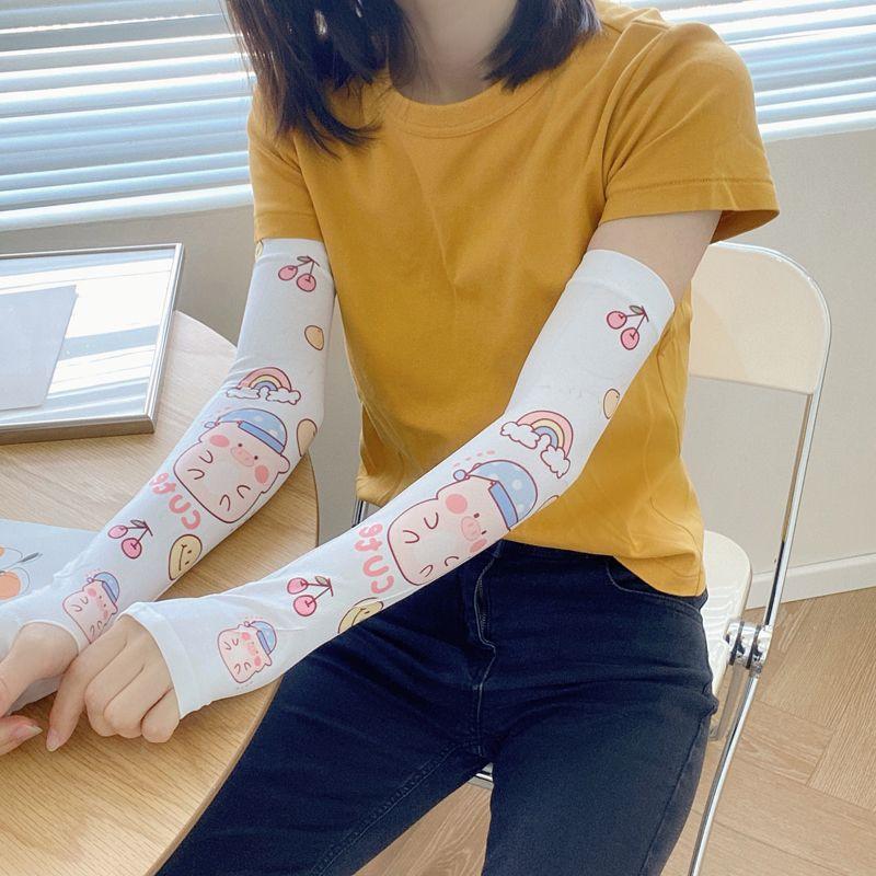 

Internet Celebrity Women s Outdoor Sun Sleeves White One size