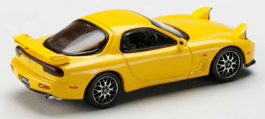 HJ64 1/64 Infini RX-7 (FD3S) TYPE RS Custom Version Sunburst Yellow Finished Product