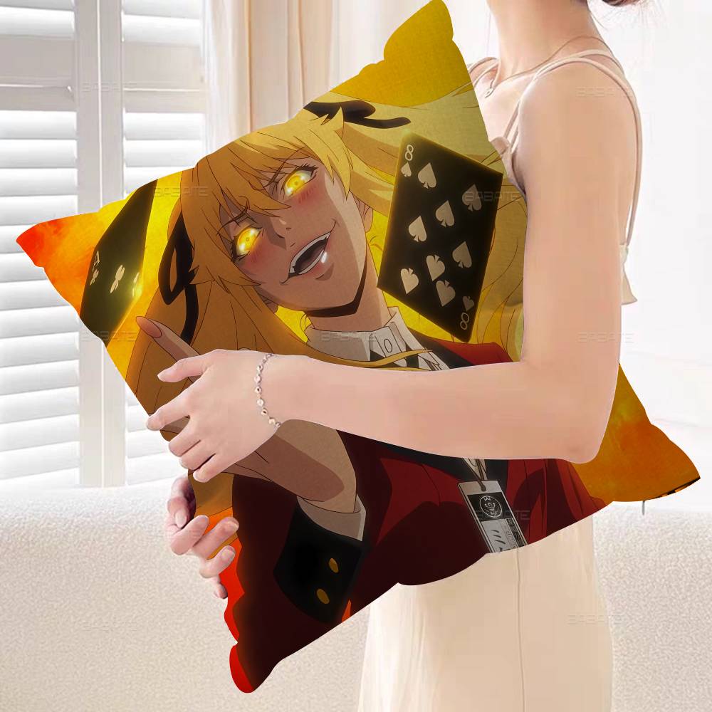 Anime Kakegurui Pillow Cover Sofa Cushion Cover Home Room Decoration Children Gift