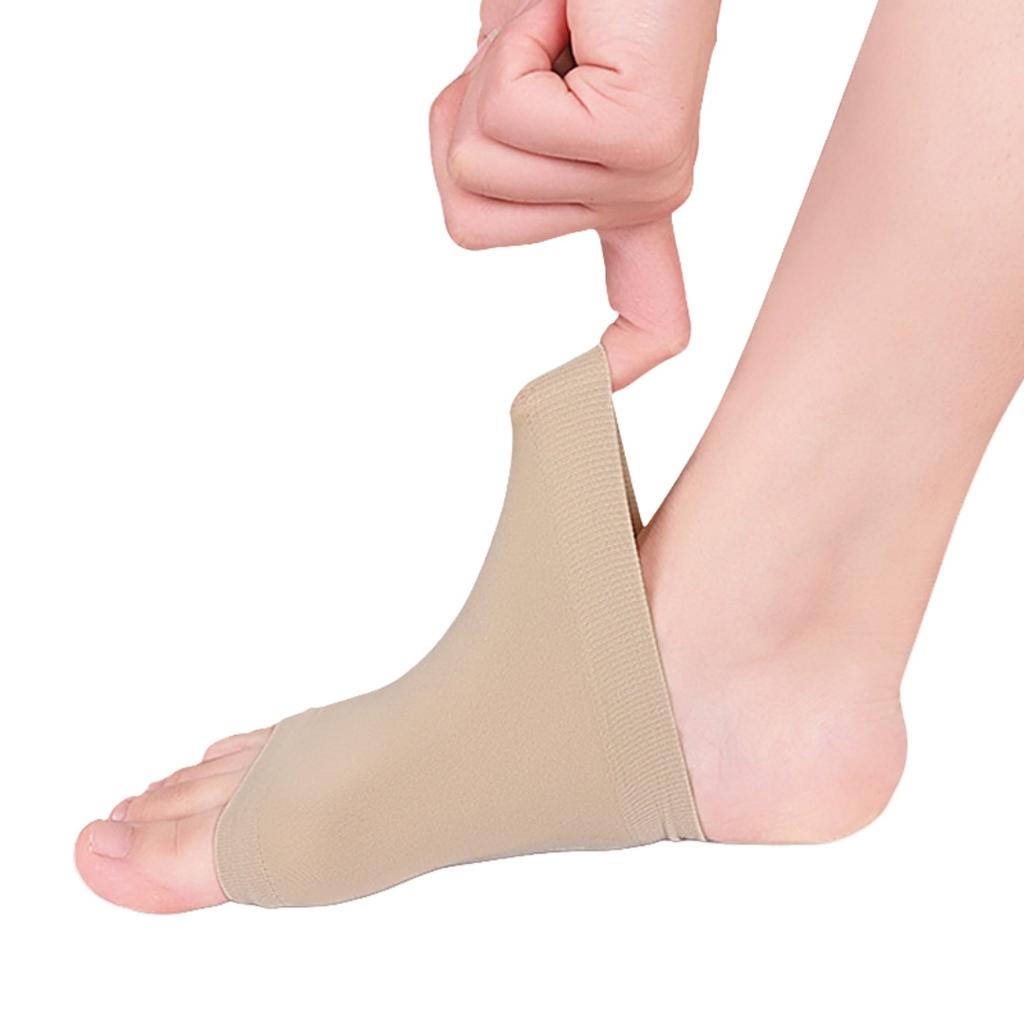 1Pair Elastic Arch Support Silicone Foot Pads Orthotic Inserts For Plantar Fasciitis Flat Feet Relief Comfort