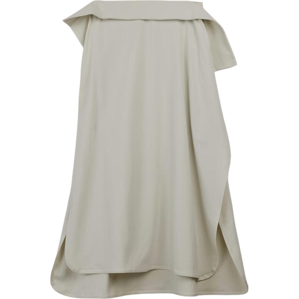 Y-3 Solid Color Loose High Waist Midi Casual Skirt Women Skirts Light-Gray JE3438