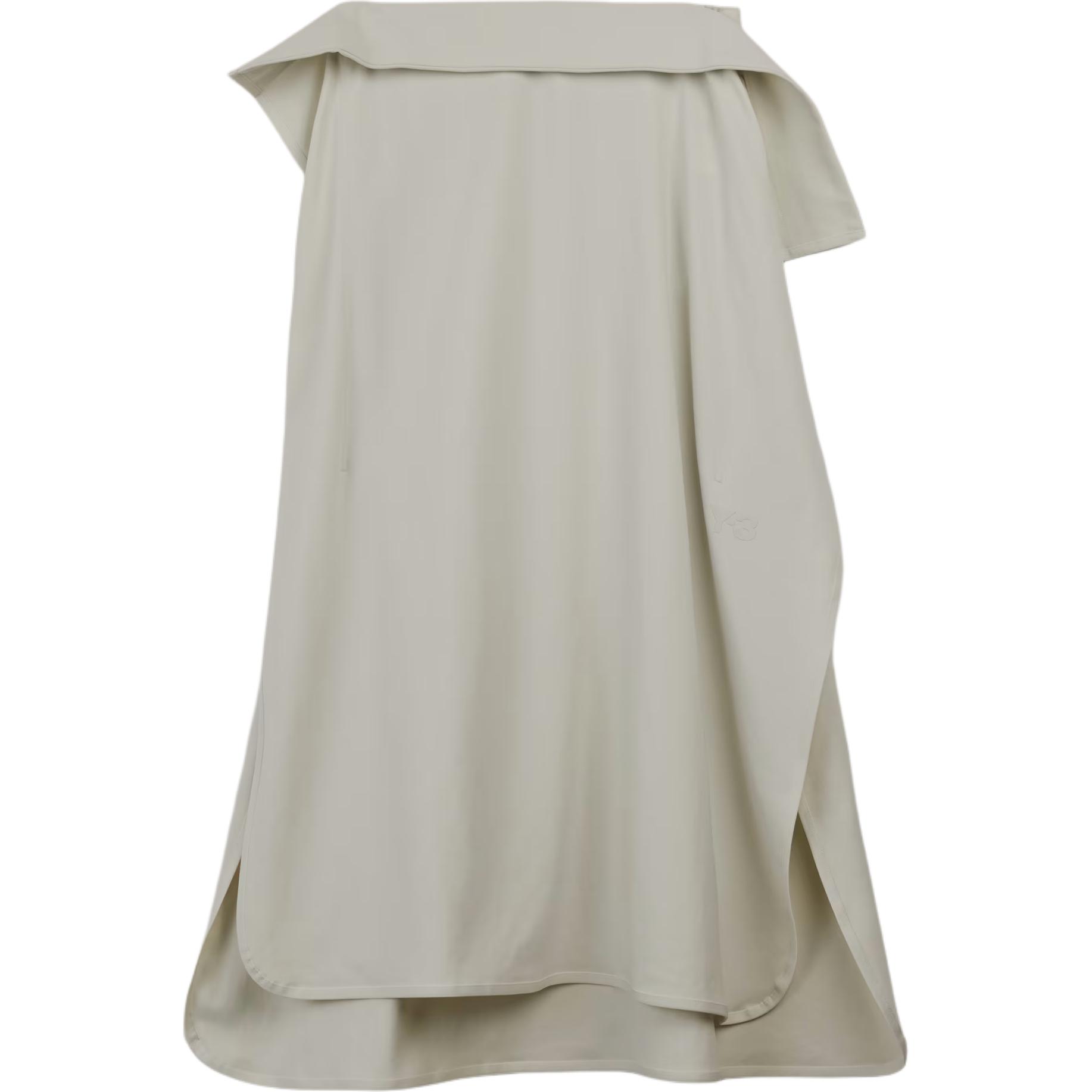 

Y-3 Однотонная свободная миди-юбка с высокой талией, повседневная, женская юбка, светло-серая JE3438 M