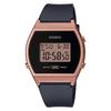 Standard Digital Ladies Wristwatch LW-204-1A Black Rose Gold International Model