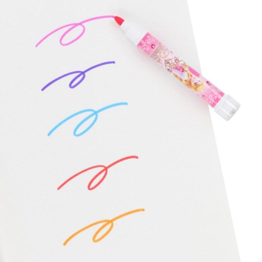 Disney Princess Color Pen Set with and Snow White Resort Stamps Belle, Ariel, Cinderella, Aurora, Rapunzel, [Disney Exclusive]