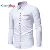 Cozy Up Men's Dress Shirts Long Sleeve Wrinkle-Resistant Casual Button Down Shirt
