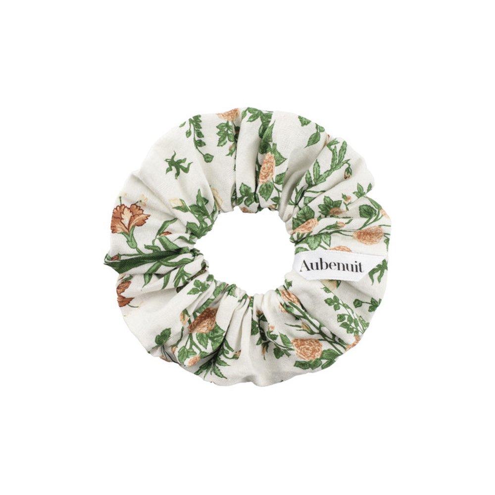 

Floral Series Hair Scrunchie Floral White M