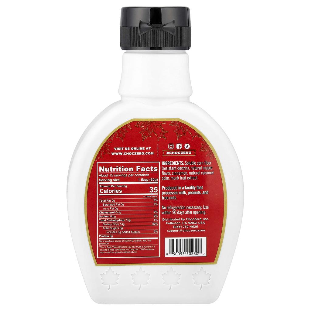 ChocZero, Cinnamon Maple Syrup, 300g (10.5oz)