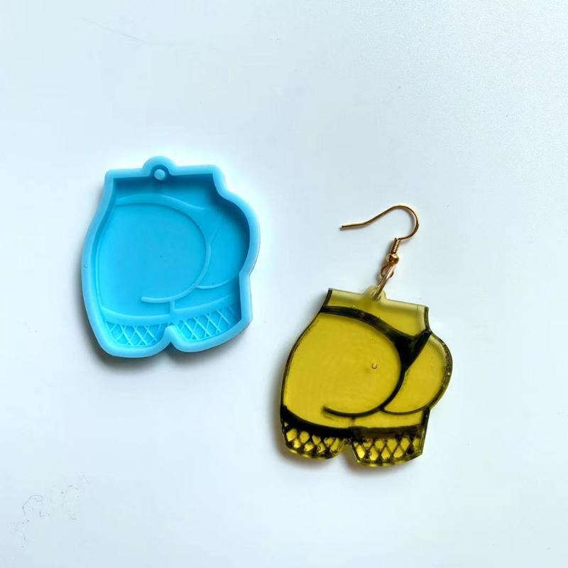 Cute Butt Shape Dangler Casting Silicone Mould Handmade Craft Gift for Family Various Beautiful Decorations Durable