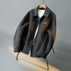 Men's 2025 Autumn/Winter Woolen Coat - New Lapel Wool Jacket, High-End Feel, Loose Fit.