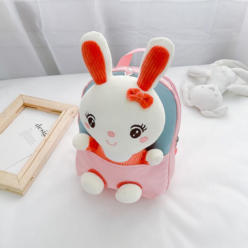 Entzückender Plüsch-Cartoon-Rucksack im koreanischen Stil für Kinder Leichtes, strapazierfähiges Nylon-Design