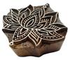 Decorative Textile Printing Blocks Floral Pattern Hand Carved Wooden Stamps