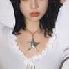 Science and Technology Sense Big Five-pointed Star Design Y2k Sweet and Cool Niche Pendant Necklace Ins Wind Retro Old