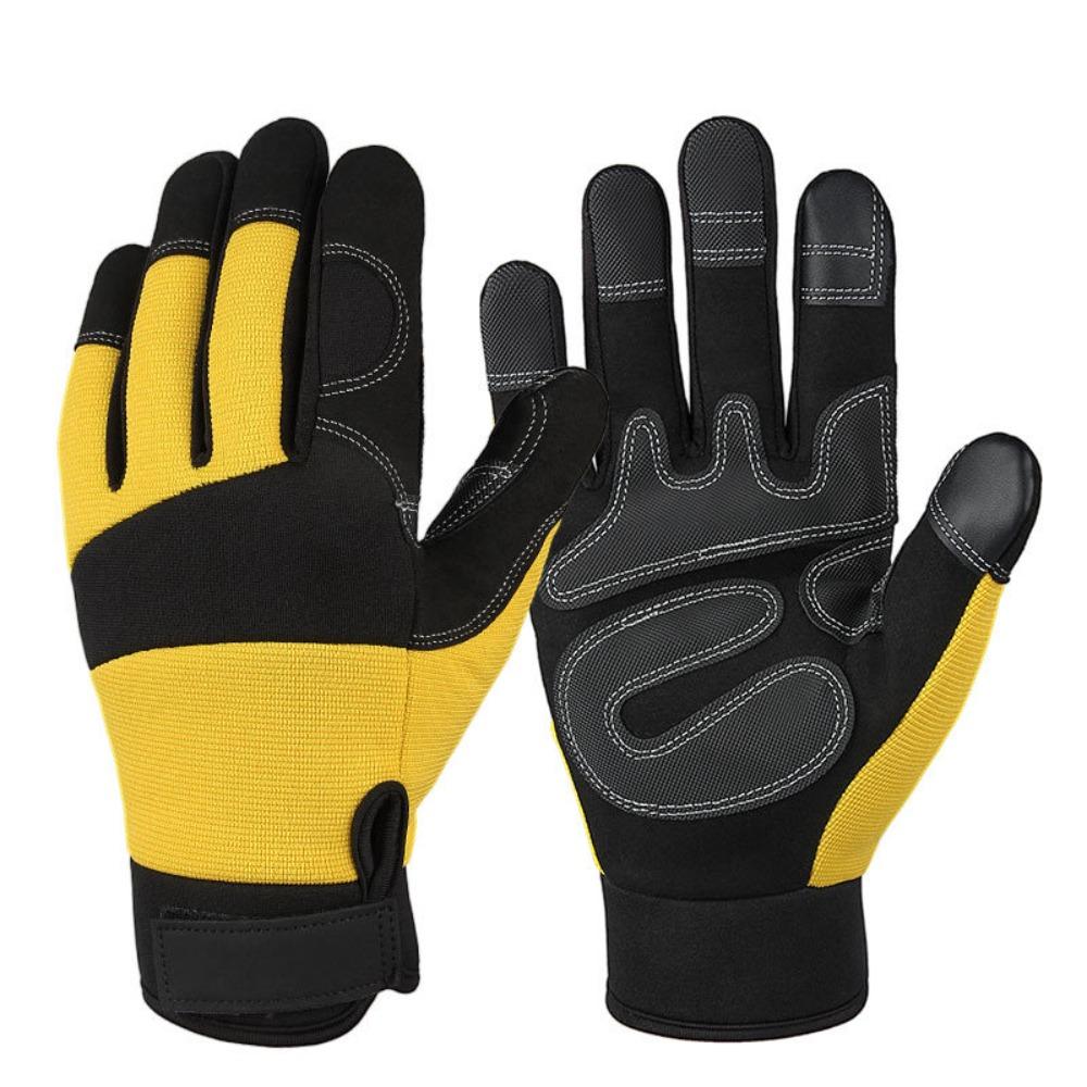 Anti Slip Outdoor Gloves Full Finger Sports Gloves Utility Garden Work Gloves  Construction