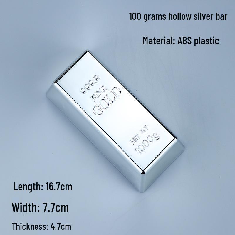 Gold Bar Electroplated Ornament for Decoration and Photography