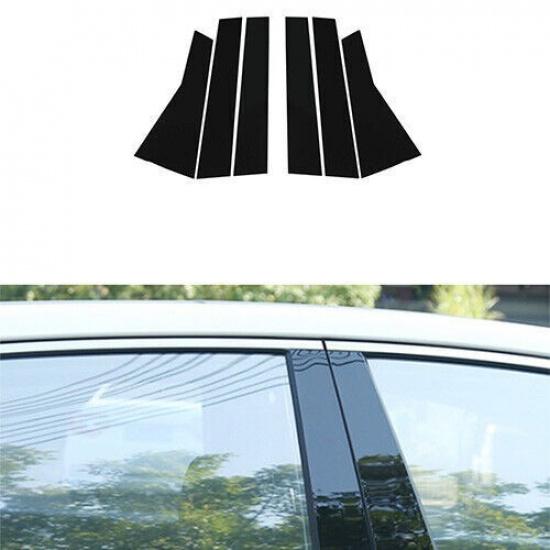 Gloss Black Car Window Bc Pillar Cover Trim Sticker For Buick Lacrosse 2017-2019
