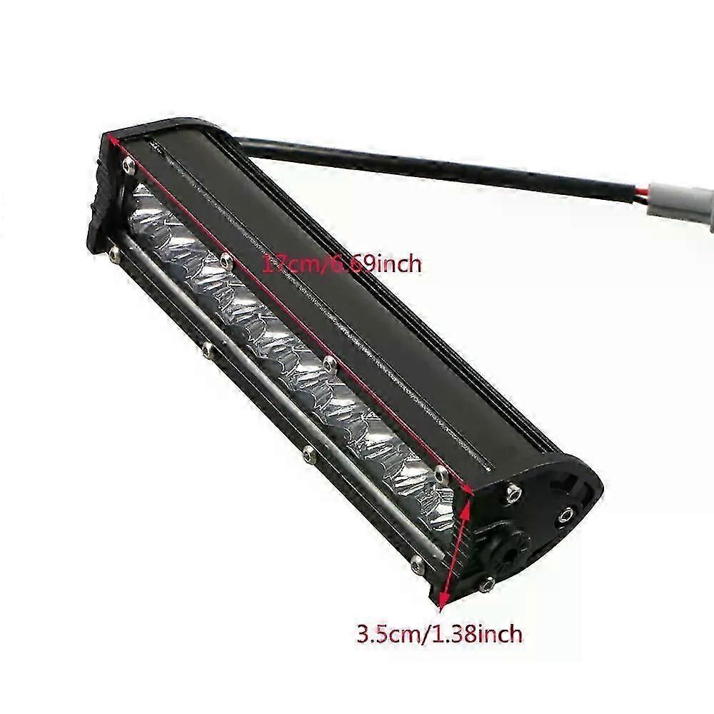 Kit Barra LED 60W per Motocross con Staffa di Montaggio Interruttore Cablaggio per CRF250F CRF110 TTR110 YZF250 RM KX SSR SDG Dirt Pit Bike